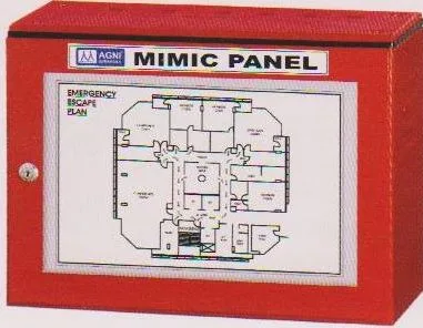 Fire alarm mimic panel