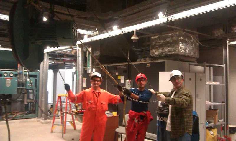 ICRS Service engineers in a mechanical plant room